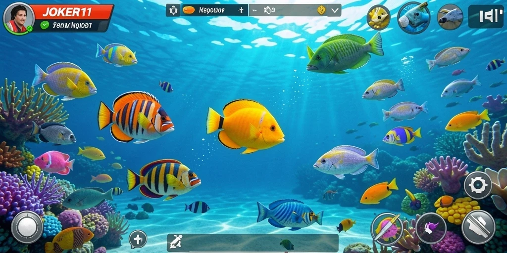 Tampilan menarik dari gameplay Tembak Ikan yang seru.