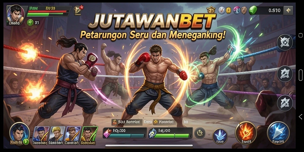 Screenshot JUTAWANBET menampilkan pertarungan yang seru dan mendebarkan.