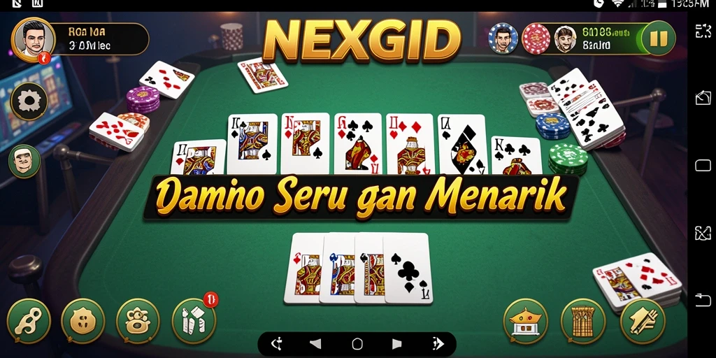Screenshot gameplay NEXGID dengan tampilan menarik dari permainan Domino.