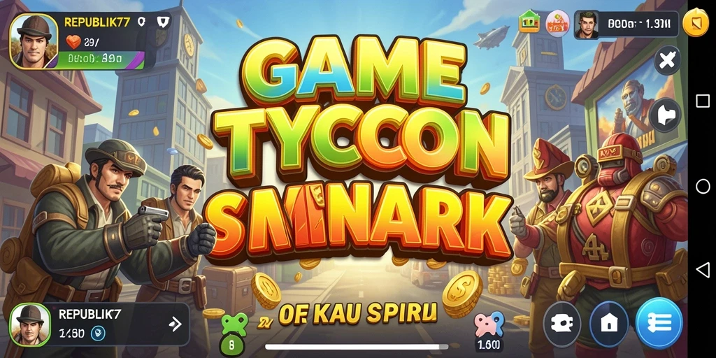 Screenshot utama gameplay menarik dari REPUBLIK77.